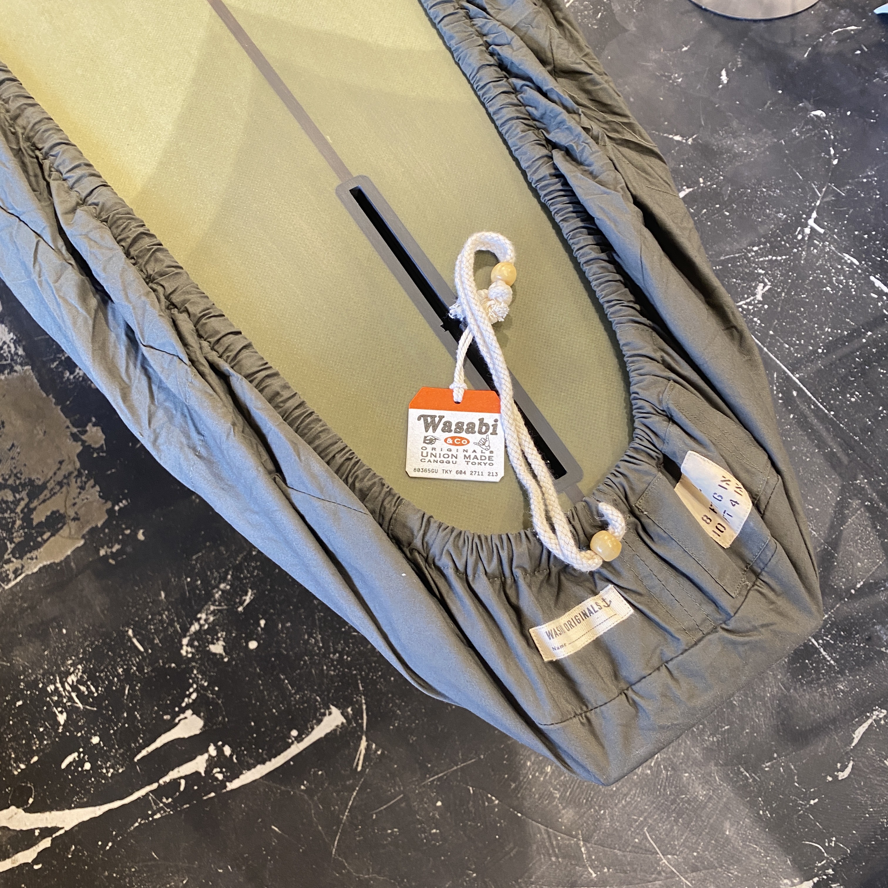 DEFORMASI デフォルマシー WASABI Baby Canvas Deck Wrap 8'5''~ 10'4" デッキカバー ロングボード WASABI デッキラップ サーフボードケース